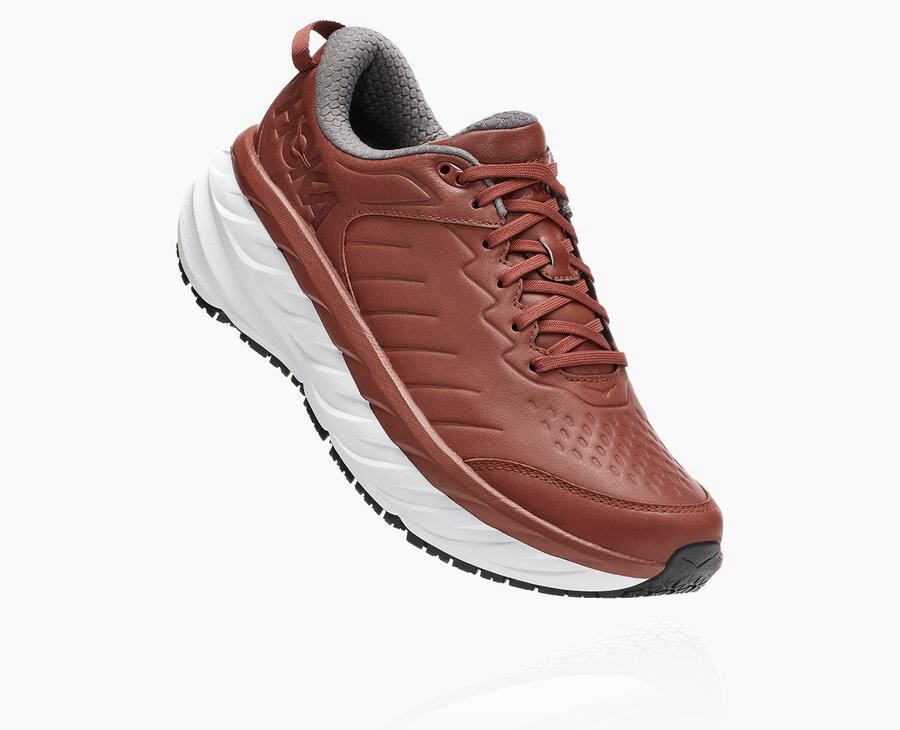 Hoka One One Bondi Sr - Men Running Shoes - Brown,Australia CQL-541389